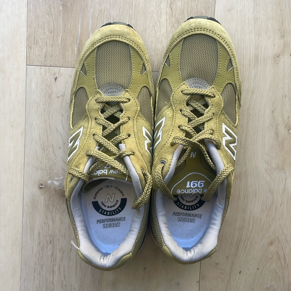 New Balance 991 MiUK Green Moss Cloud Cream Women's W991GGW